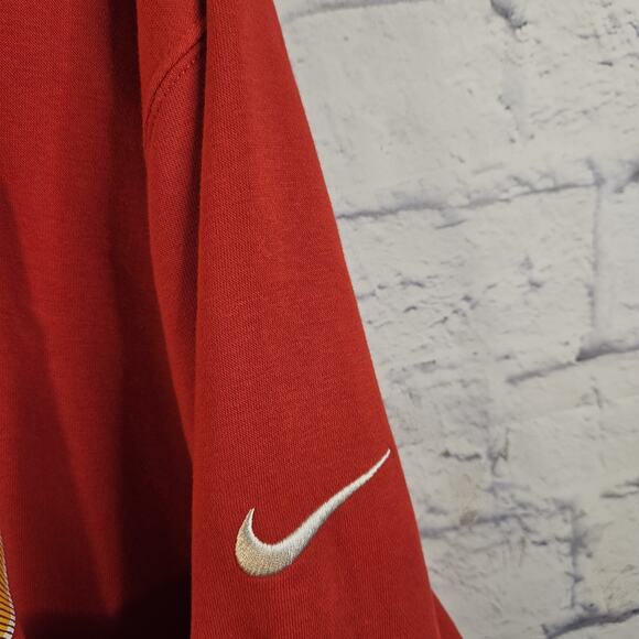 Nike Rewind Kansas City Chiefs Crew Pullover Sweatshirt Mens 3XL Red - Picture 3 of 8